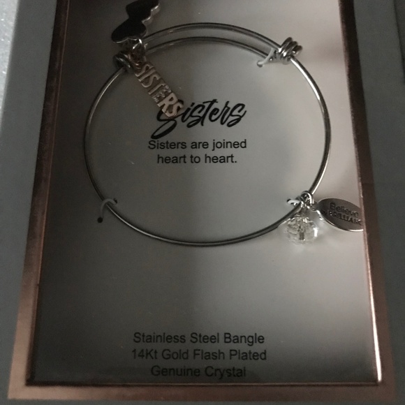 Believe by Brilliance Women’s Silver-tone Adjustable Bangle Bracelet - Picture 13 of 15